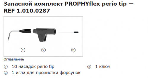 Запасной комплект Refill PROPHYflex perio tip
